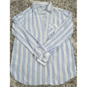 Women's Express Striped Long Sleeve Blouse XS